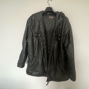 Mens Calvin Klein black puffer jacket size large